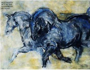 binkele 6 Blue horses