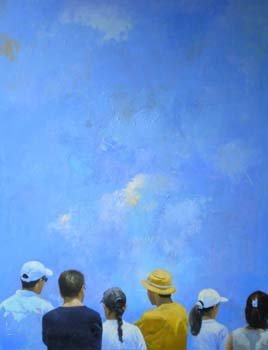 rivera tarde de agosto oleo  100x80cms
